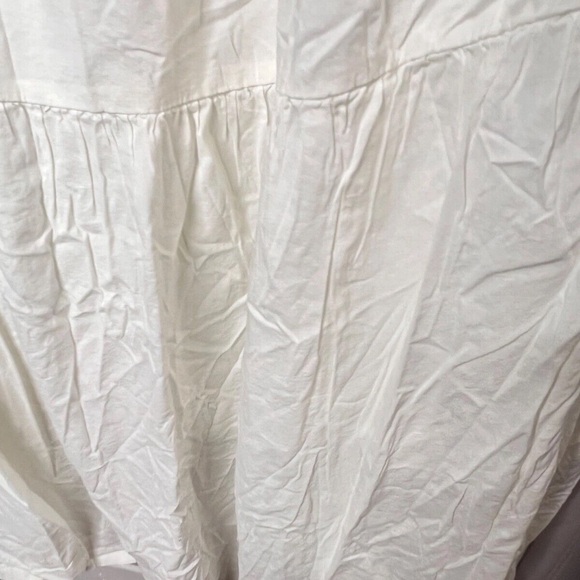 Old Navy Womens SLIP DRESS 4X Boho Chic White Cotton Tiered Strappy Cotton NEW - Picture 6 of 10